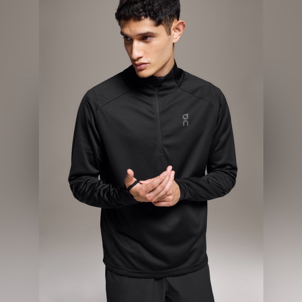 Mens On Running Climate Shirt Quarter Zip Lightweight Pullover Size Large